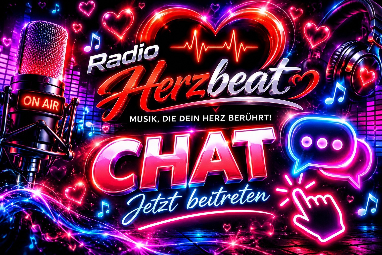Jetzt dem Radio Herzbeat Chat beitreten